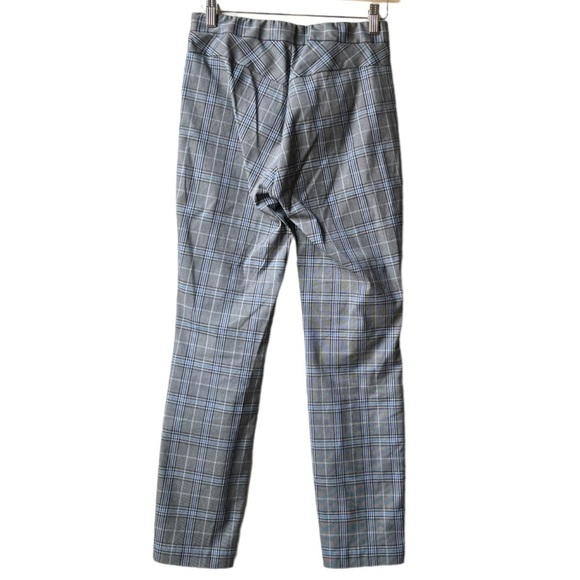 Rag & Bone Simone Slim Ankle Pant in Grey & Blue Plaid Check Sz 4 - Picture 8 of 16